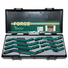 Ключи трещеточные 8 пр. изогнут. FORCE