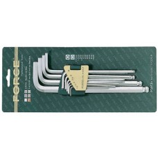 Ключи шестигр.угловые EXTRA LONG длин.дюйм. 7 пр шар FORCE