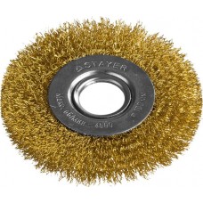 Щётка дисковая металл.125/22,2мм латунированная STAYER ПРОФ